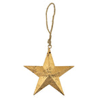 Ster hanger goud touw 15cm*