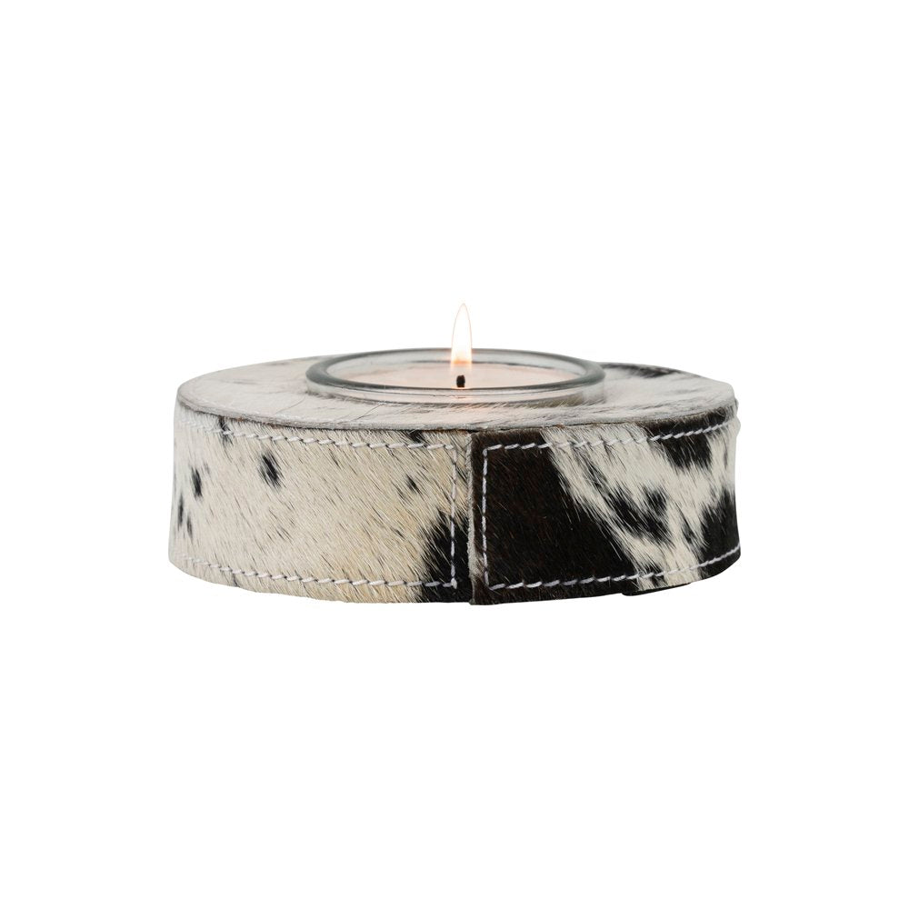 Windlicht koe zwart 13cm*