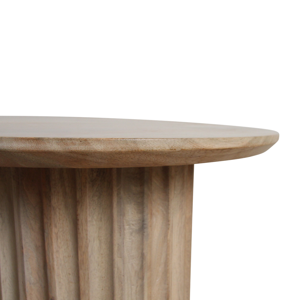 Bullnose bijzettafel naturel 55 cm