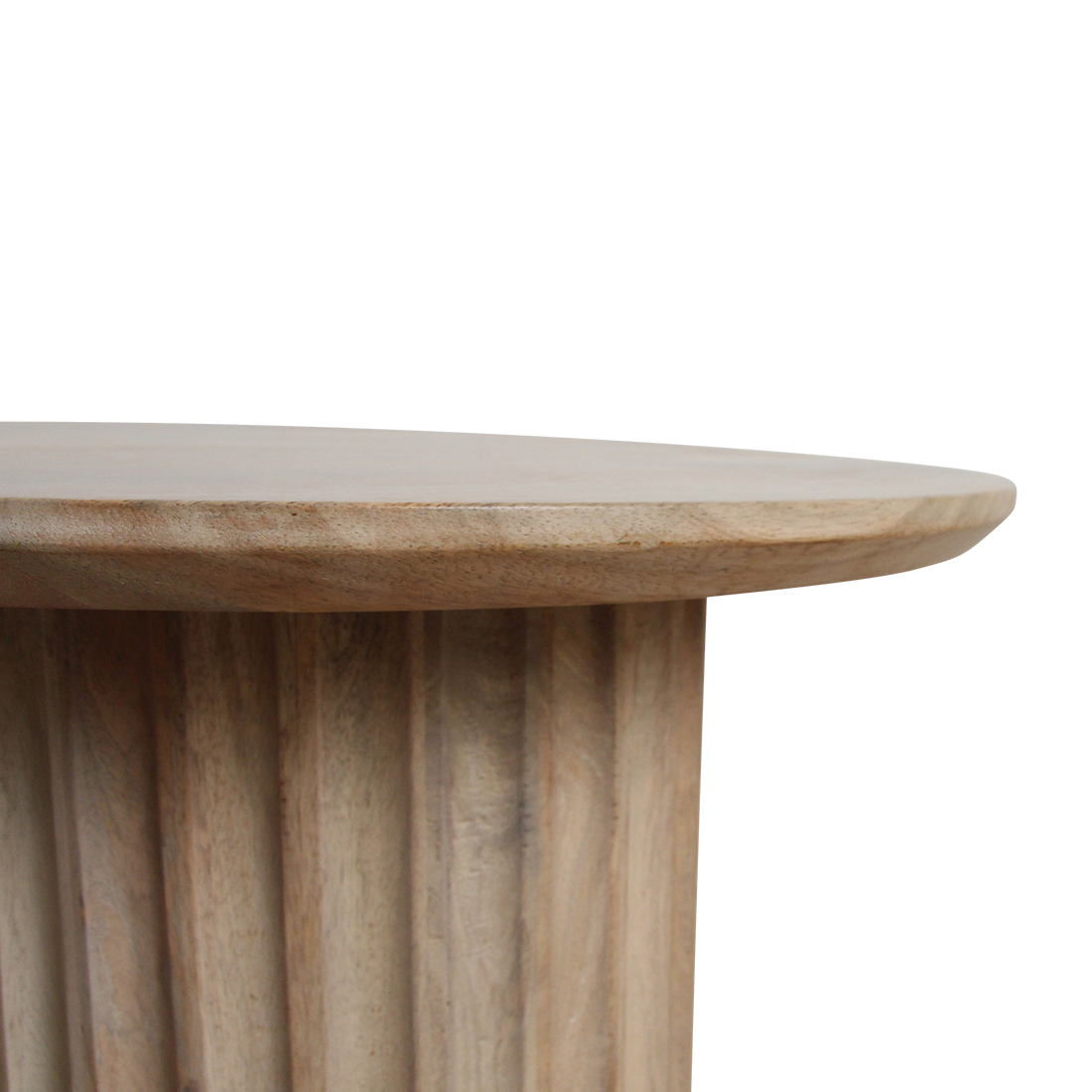 Bullnose bijzettafel naturel 55 cm