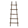 Handdoekhouder 140 cm Bruin Hout Decoratie Ladder