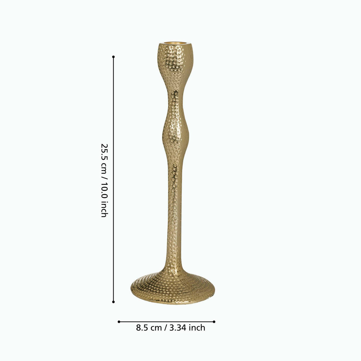 Kandelaar Jellicoe Goud 8,5x25,5cm