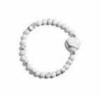 Dames armband Amerikaans Howliet 6 mm met hart