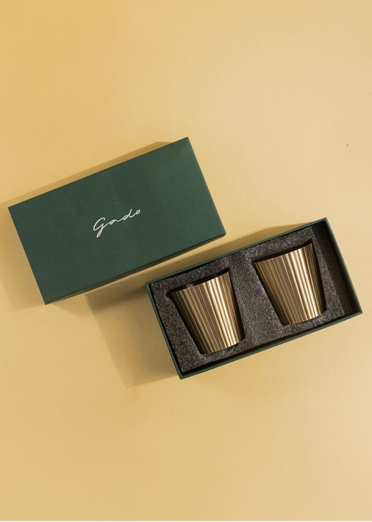 Avisa Messing bekers - Set van 2