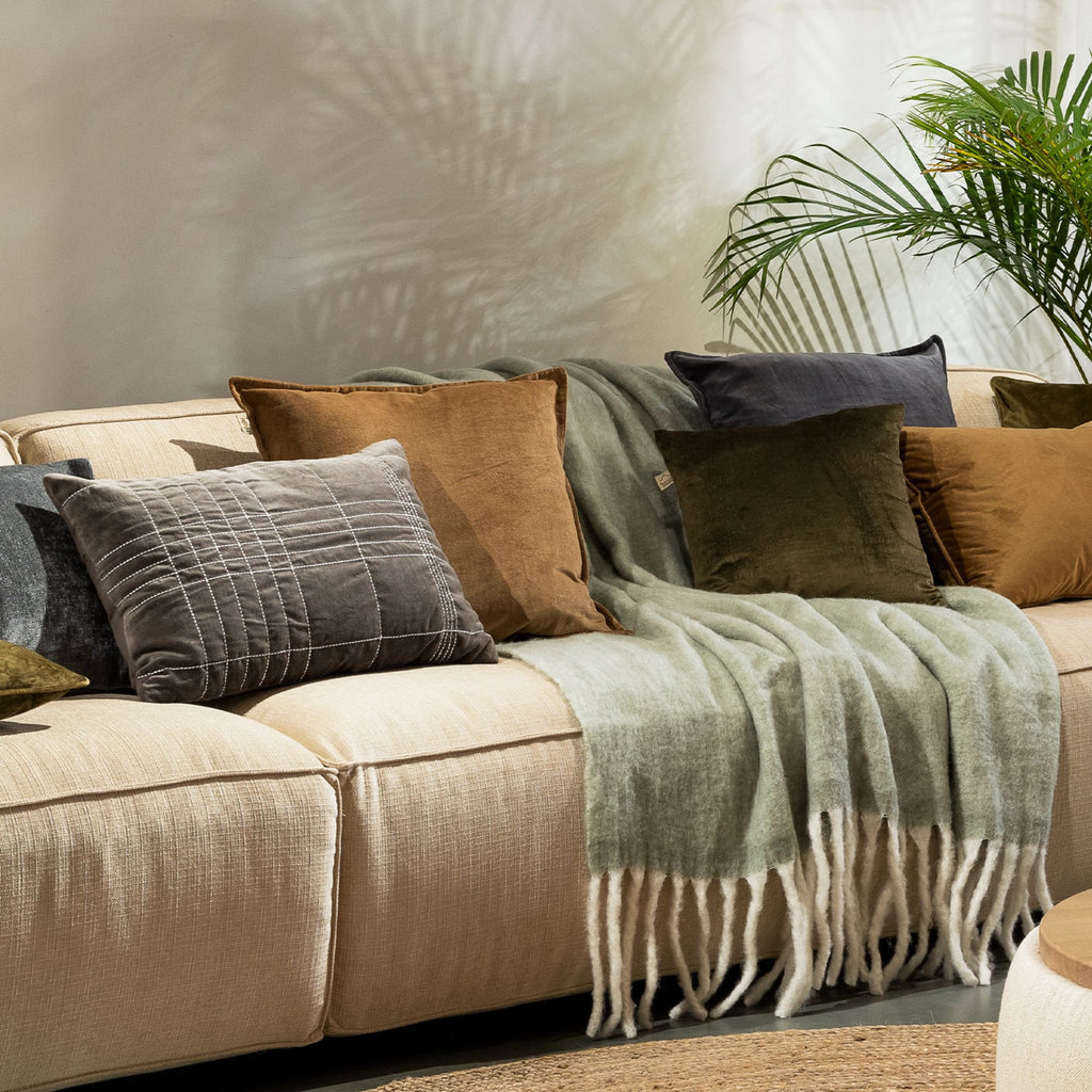 Nederlands decor selah - kussen 40x60 cm - taupe