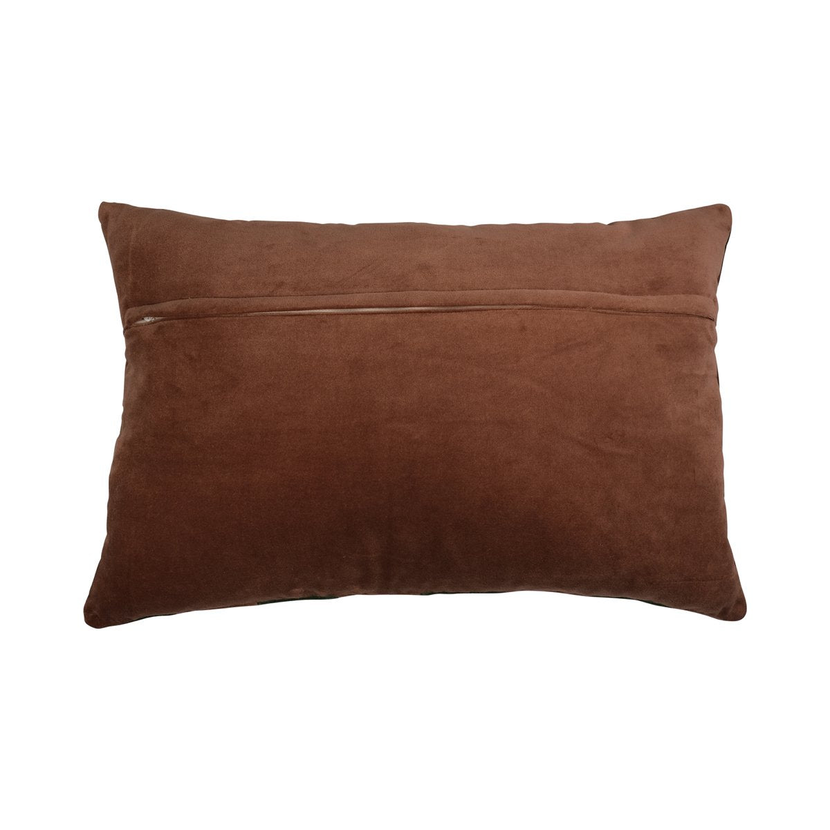 Lana kussen groen bruin 40x60cm