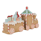 Kerstdecoratie Beeld Trein 23x5x12 cm Bruin Kunststof