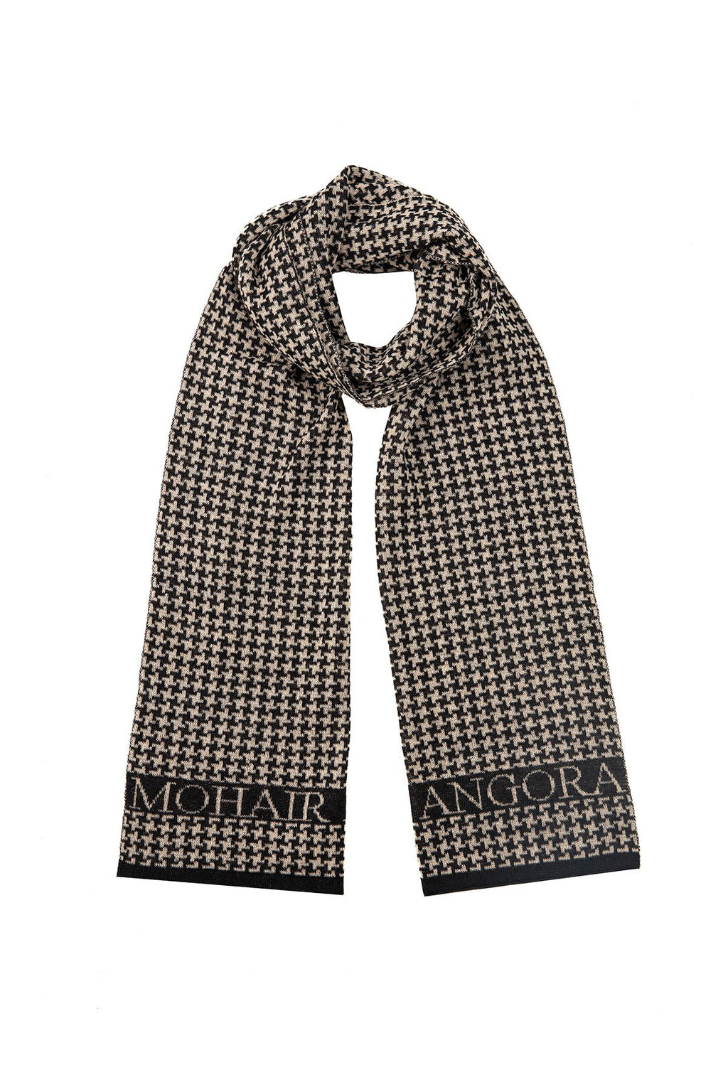 Mannen Gordion sjaal zwart-beige