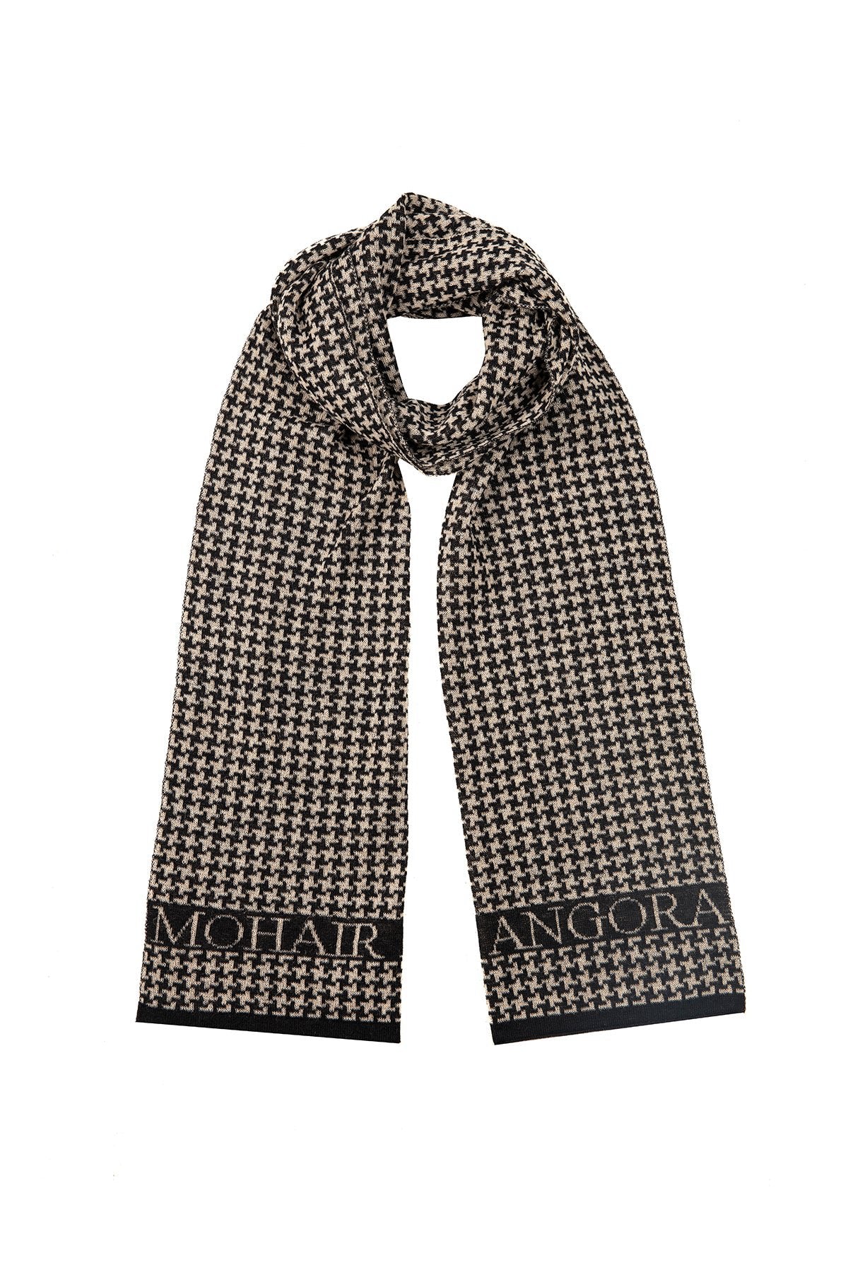 Mannen Gordion sjaal zwart-beige