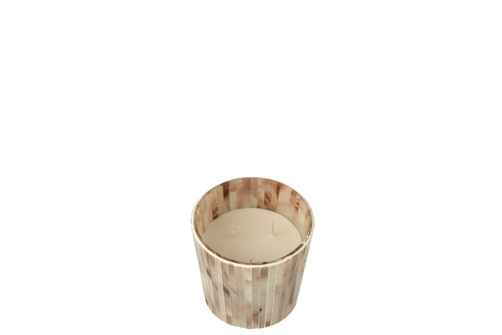 J-Line geurkaars Noa - Tender Rose - glas - roze - small - 45U