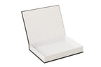 J-Line boekdoos - papier - wit/zwart - set van 4