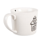 Mok 275 ml met Porselein Gingerbread House