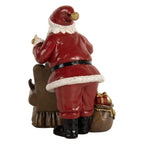 Kerstdecoratie Beeld Kerstman 17x13x18 cm Rood Kunststof