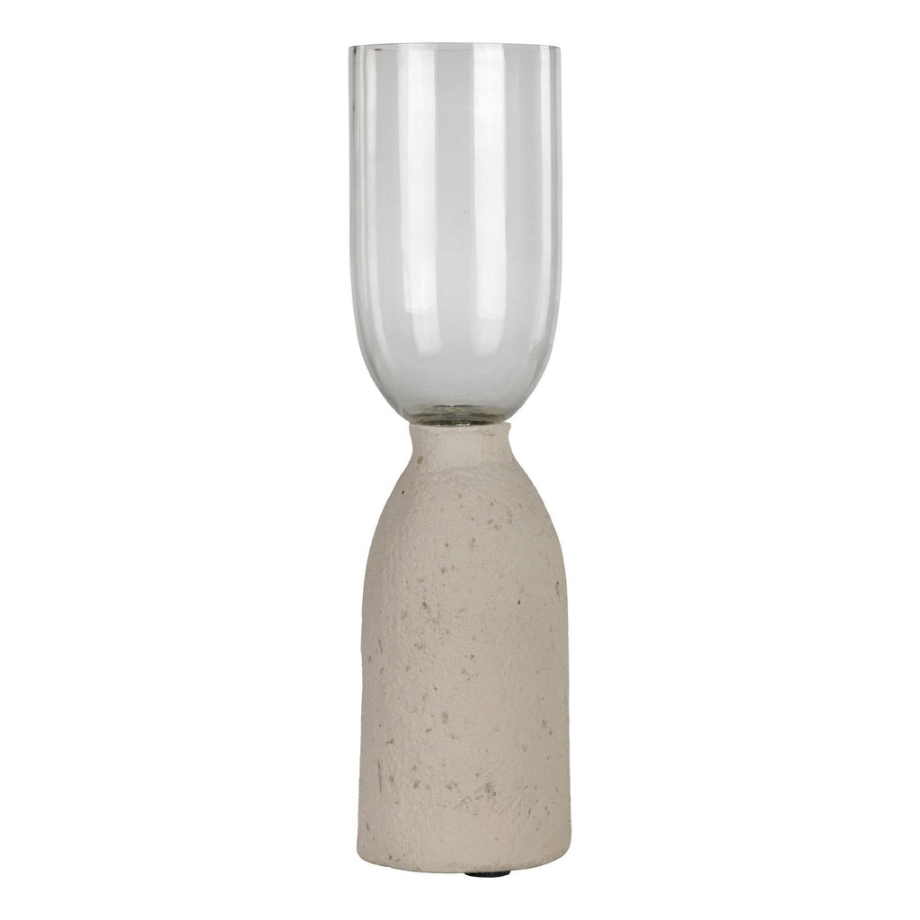 Candlestick Kuzumaki taupe 10x10x37 cm