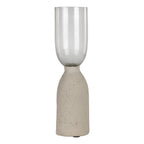 Candlestick Kuzumaki taupe 10x10x37 cm