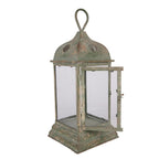 Lantaarn 20x20x49 cm Groen Metaal