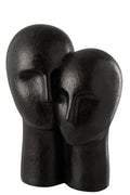 J-Line beeld hoofd koppel zwart 42,5 cm