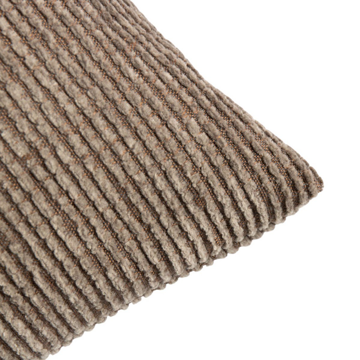 Kussen Hertoginrib taupe 45x45cm