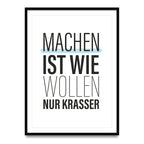 Maken is hoe wol, alleen flagrant - poster 5er set