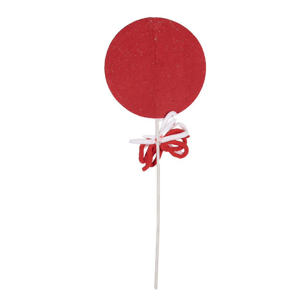 Kerstdecoratie Lolly 41 cm Rood Kunststof