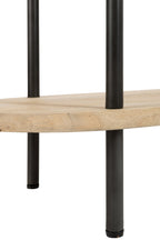 J-Line Rek Eli 5Planken Mango Hout/Staal Naturel/Grijs