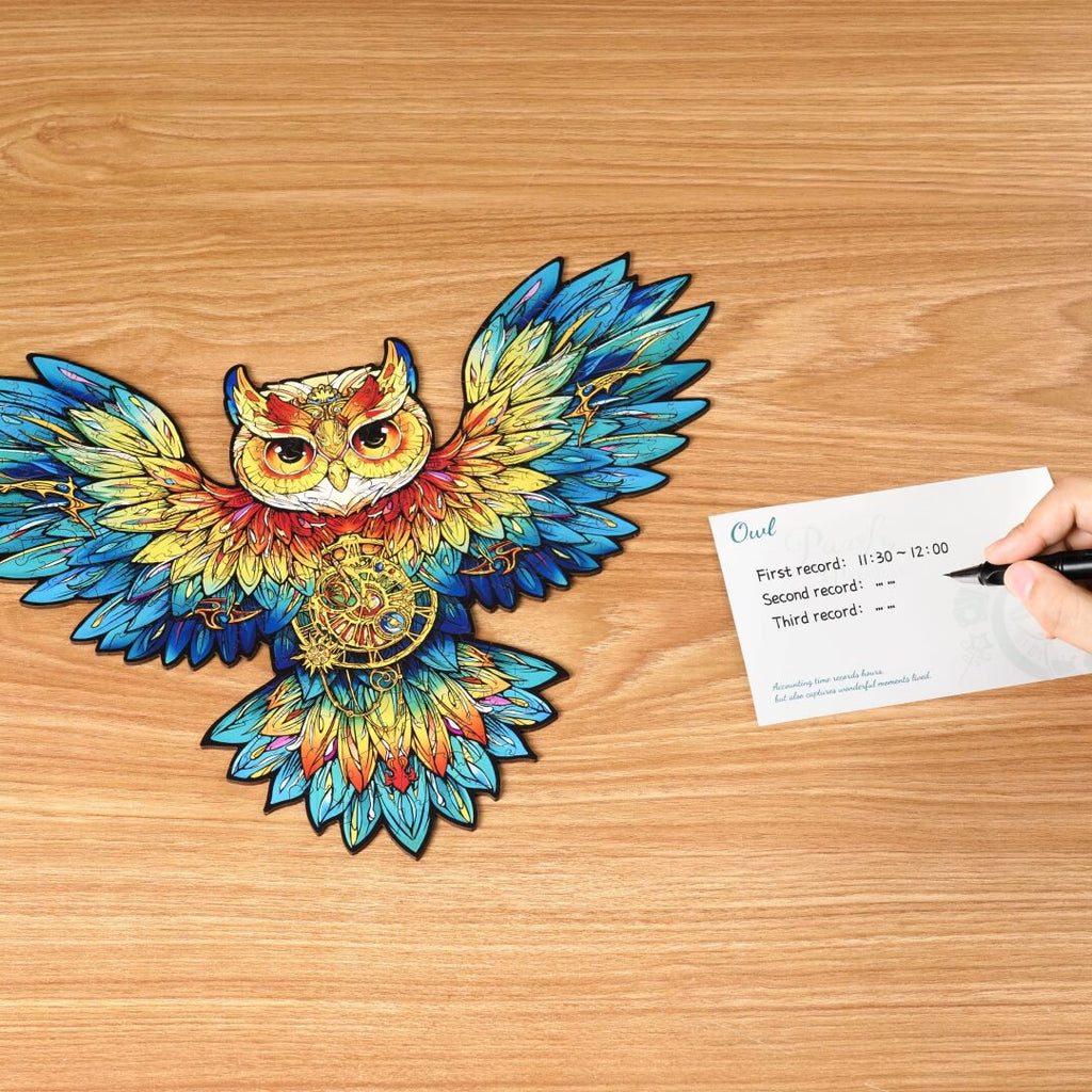 Houten Legpuzzel, Rowood/Robotime, Paradise, Owl, TA004, 36,8x27,5cm