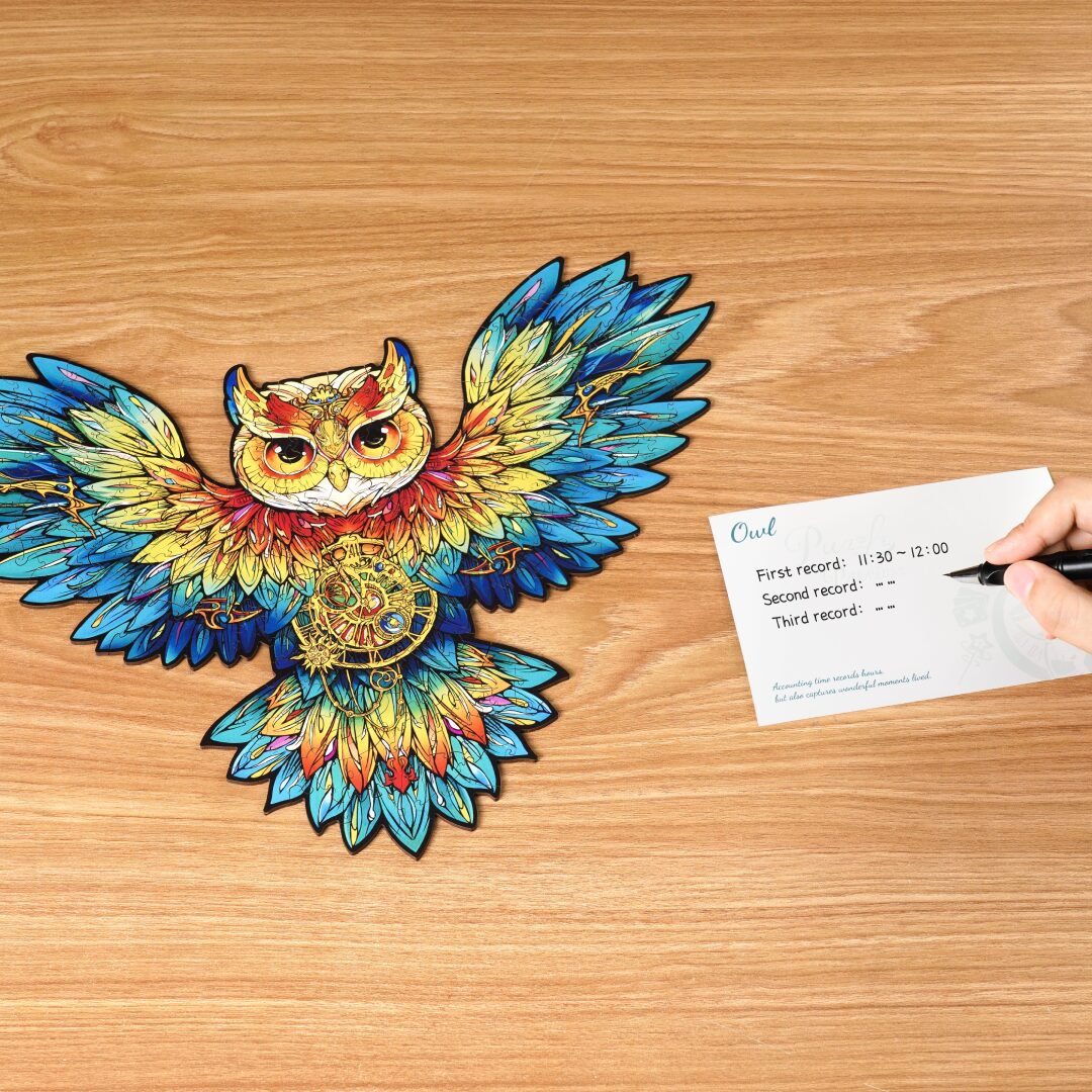 Houten Legpuzzel, Rowood/Robotime, Paradise, Owl, TA004, 36,8x27,5cm