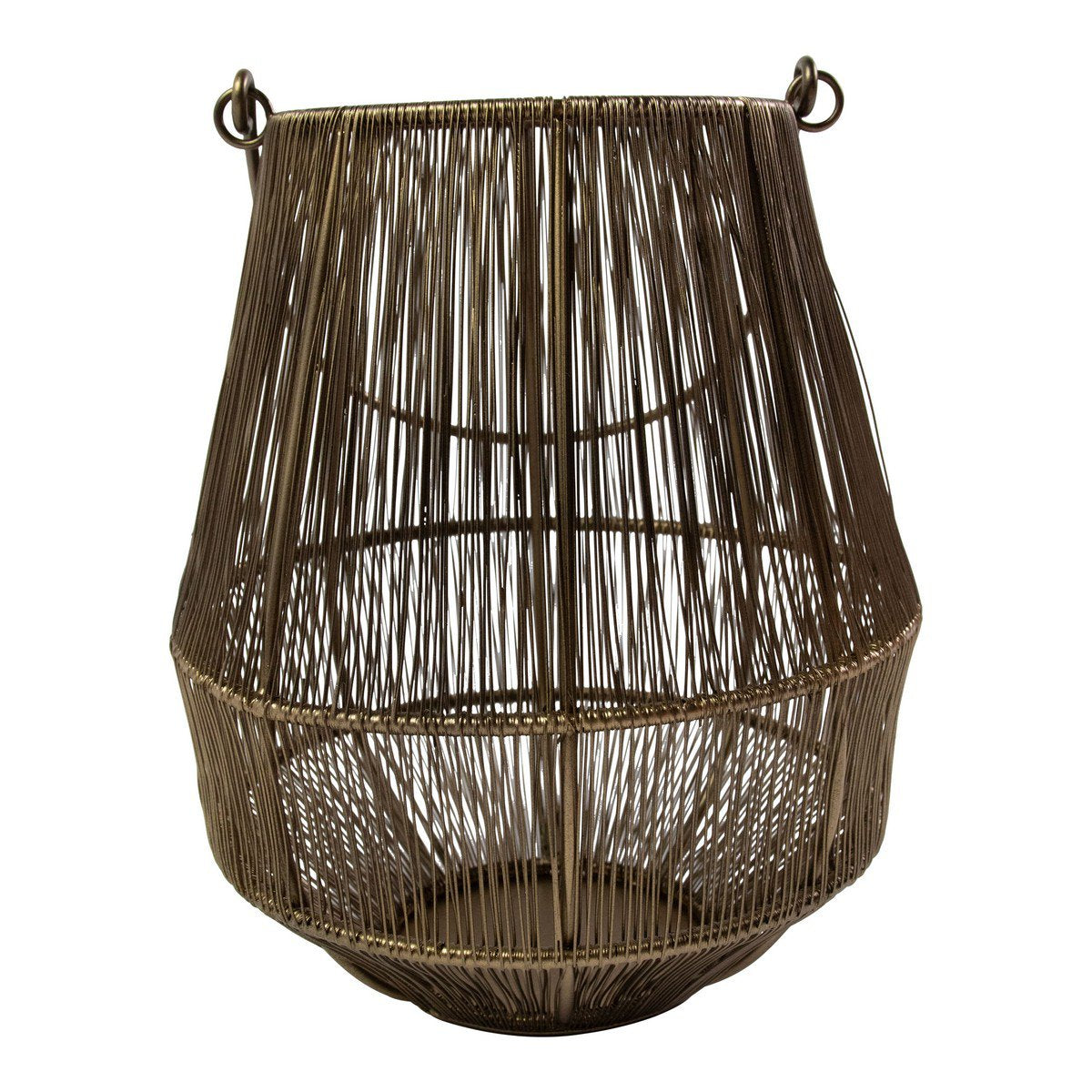 Lantaarn Ijzer zia brons h25 d22cm