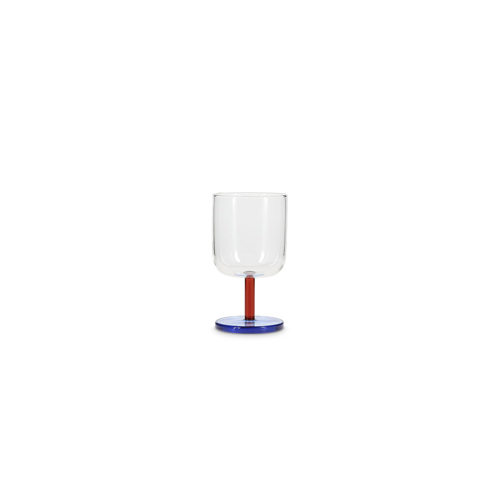Glas 31,5cl Bobbie op voet - Set van 2