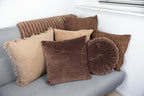 Coco Chenille kussen bruin 45x45cm