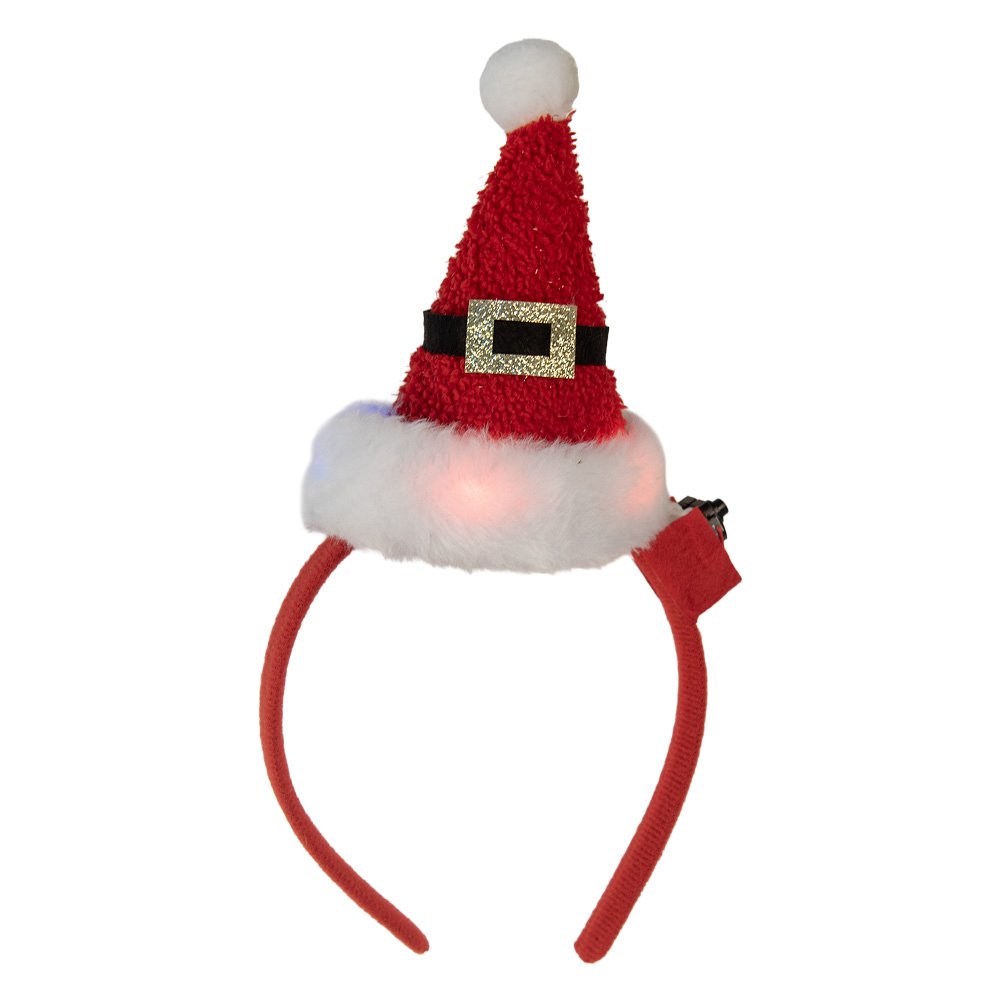 Kerst Haarband 27 cm Rood Kunststof