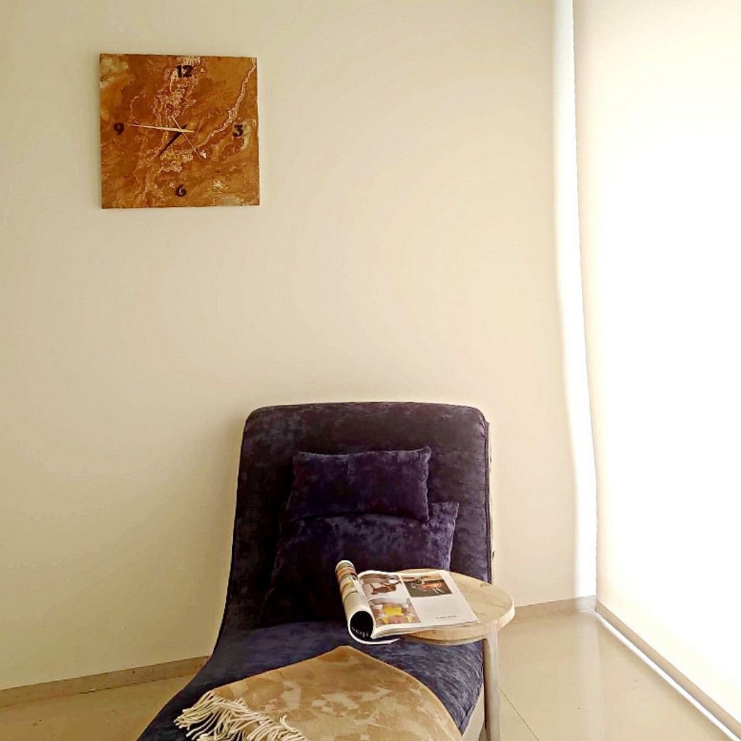 XL Wandklok Bruin Onyx