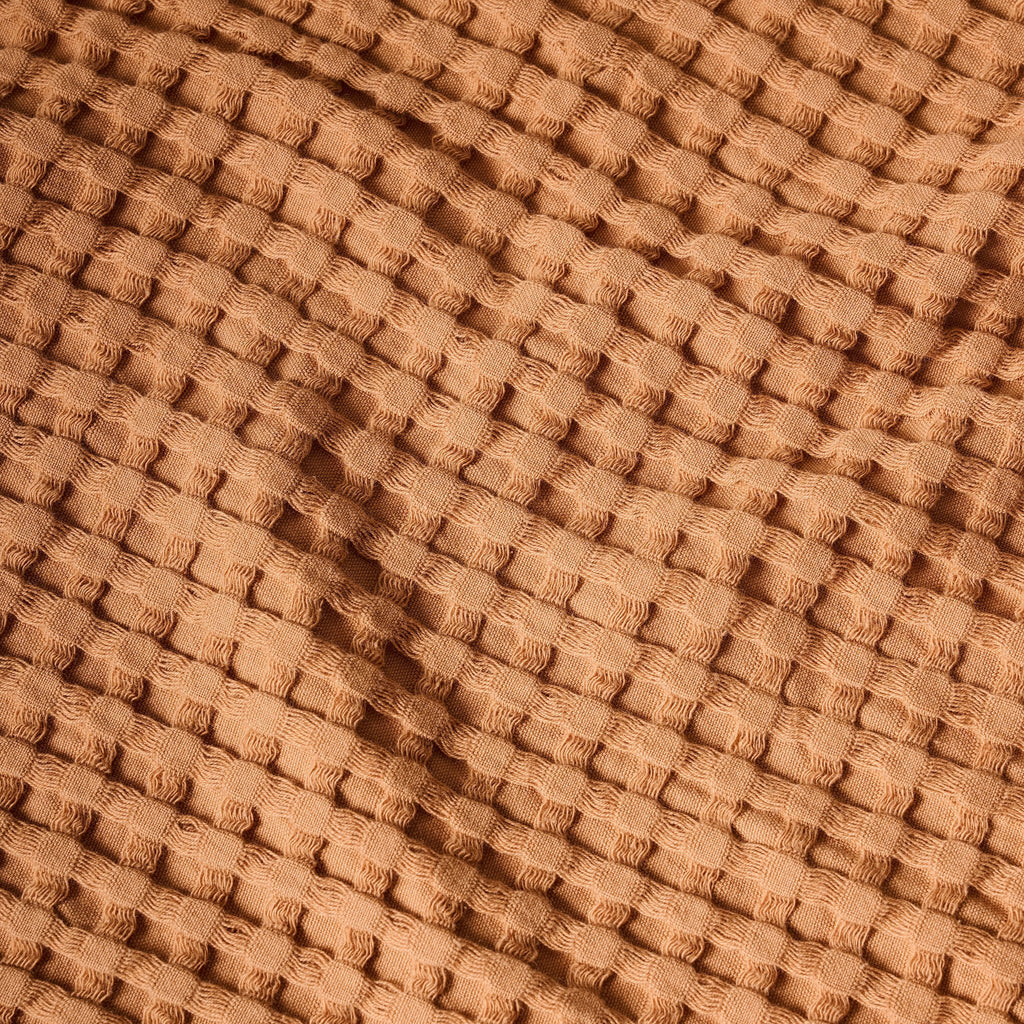 Katoenen wafelhanddoek - Krijtbadset