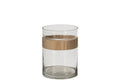 J-Line Cilindervaas - glas - naturel/transparant - small