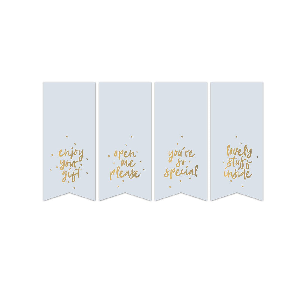 Sweet Message vaantjes cadeaustickers op rol - 500 stuks