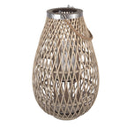 Windlicht Beige Rotan