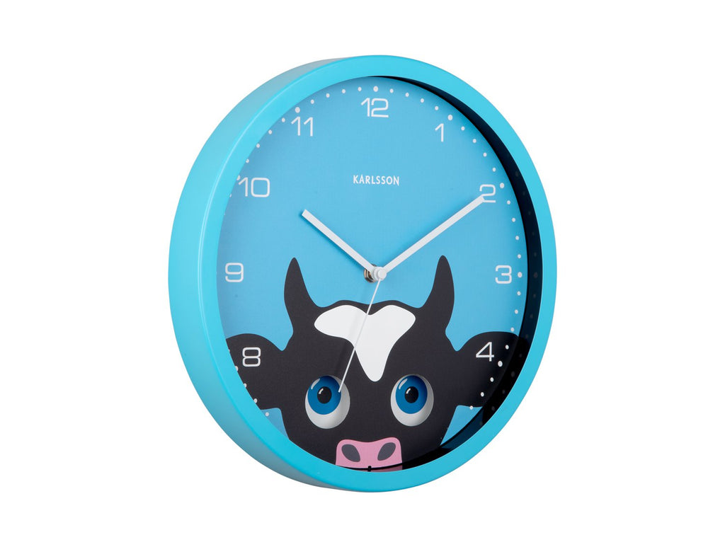 Wandklok Kiekeboe Koe