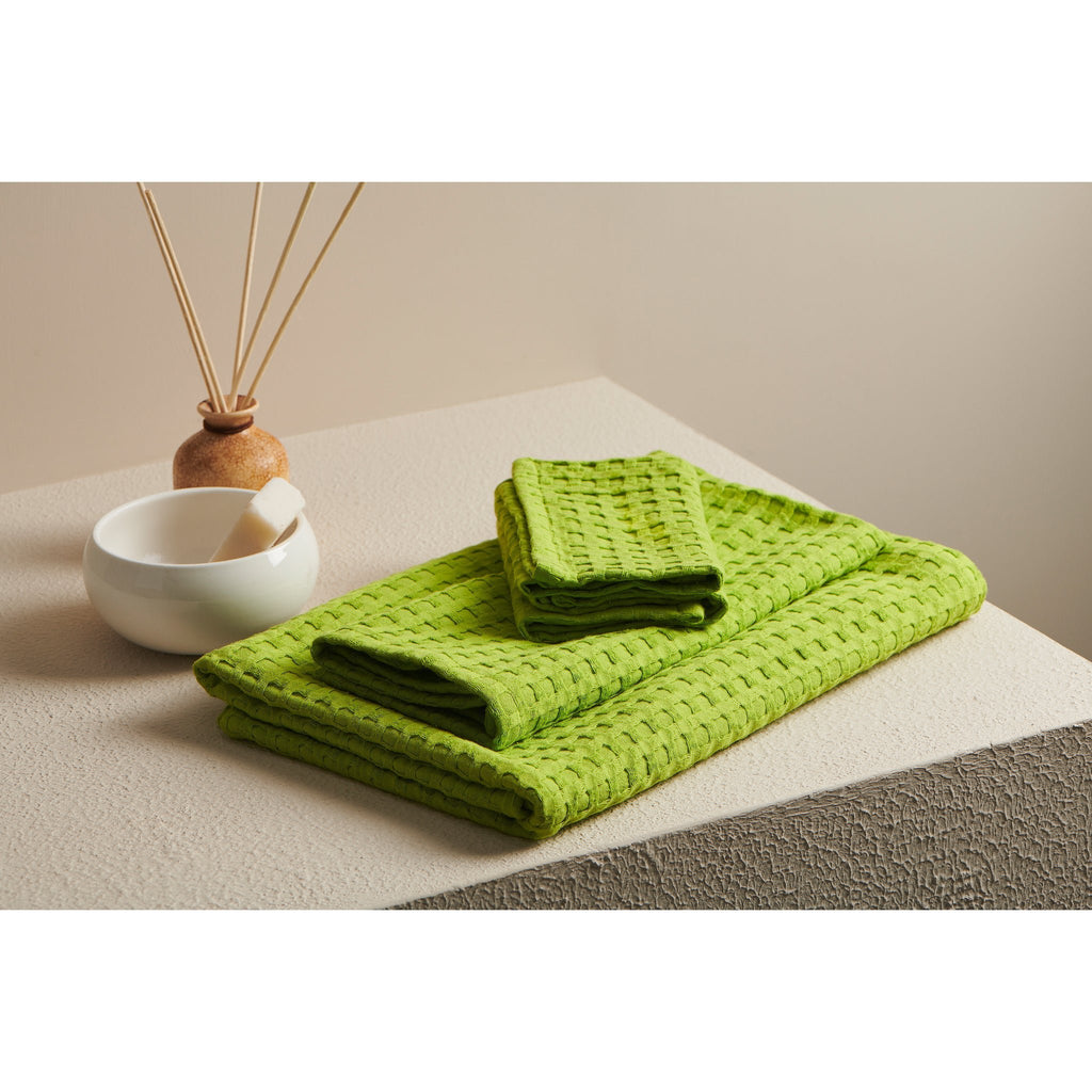 Katoenen wafelhanddoek - Badset
