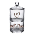 Voorraadpot Deksel Ø 10x21 cm Glas Teckel Voorraadbus