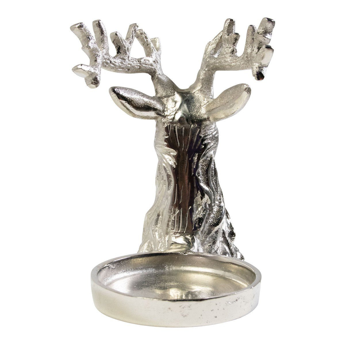 Fles Standaard hert zilver 17x20x12cm