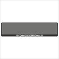 Kentekenplaathouder - Auto - Met Tekst - Convoi Execeptionel - Voor Kentekenplaat 520x110mm
