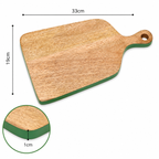 Mangohouten snijplank Green Edge Kaasschepbakje