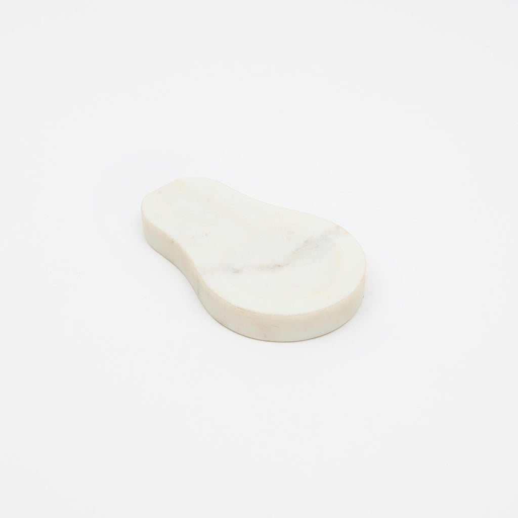 Witte marmeren lepelhouder – elegant en duurzaam ontwerp