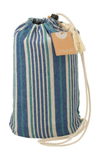 J-Line Hangmat Strepen Katoen/Polyester Blauw/Wit