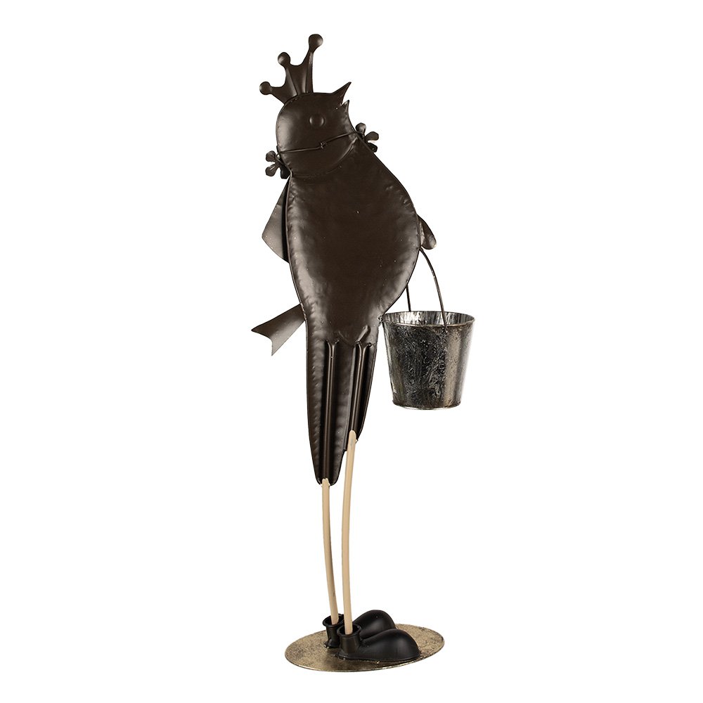 Decoratie Beeld Vogel 83 cm Groen Metaal