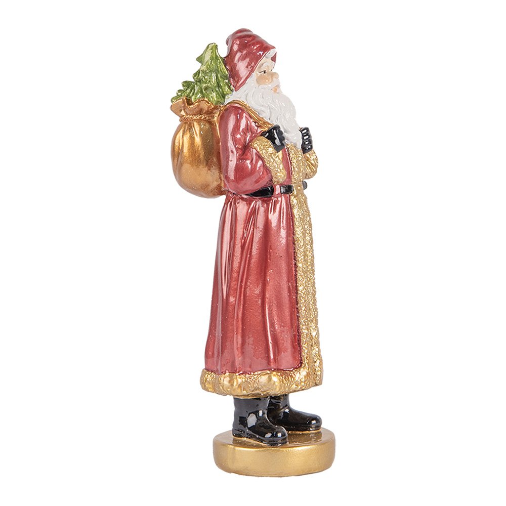Kerstdecoratie Beld Kerstman 6x5x15 cm Rood Kunststof