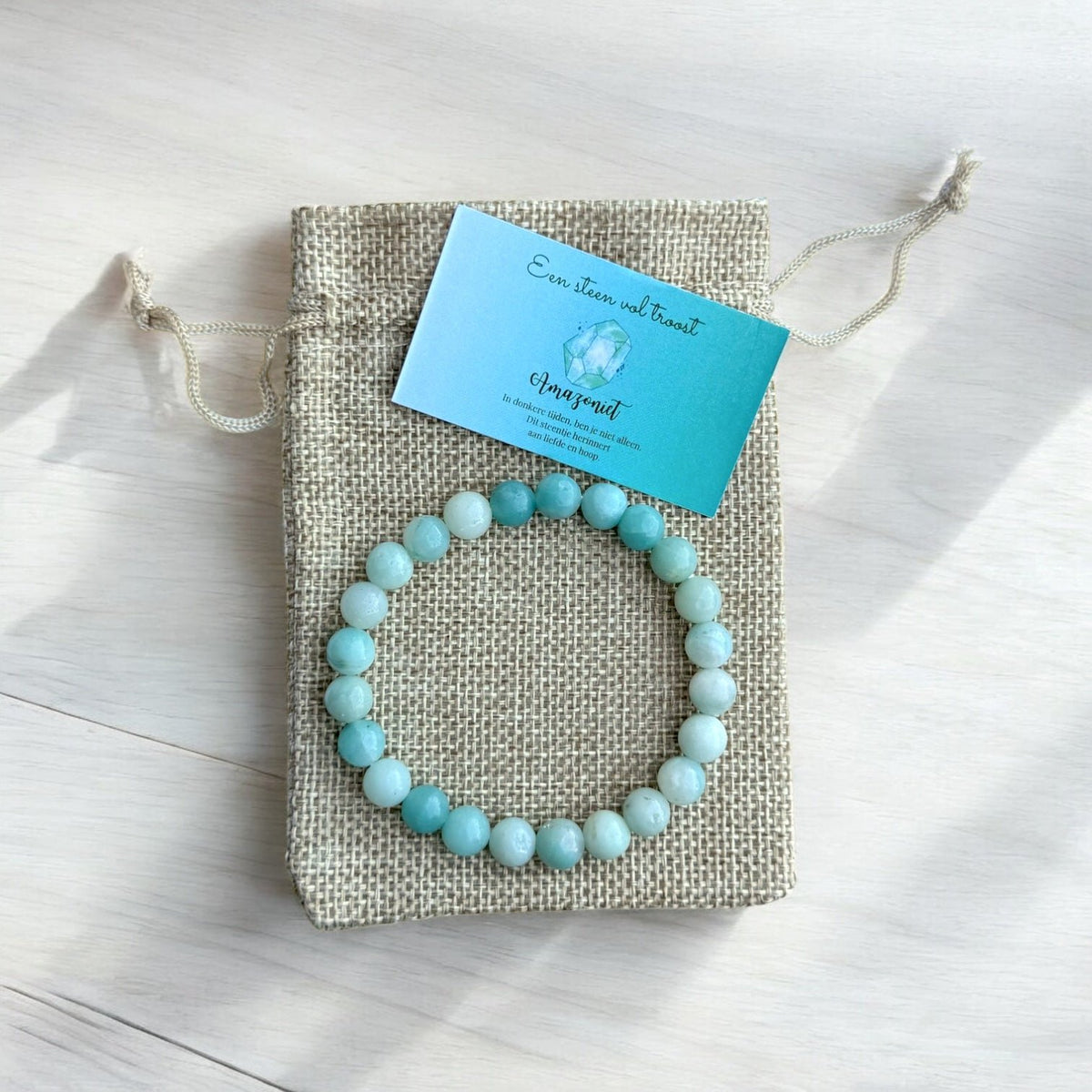 Armbandje troost Amazoniet
