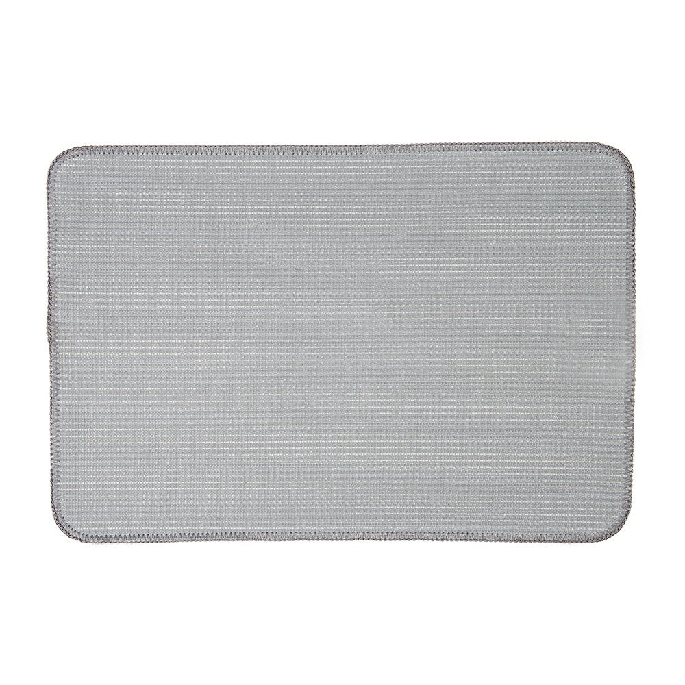 Badmat 58x38x1 cm Grijs Polyester Ster