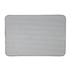 Badmat 58x38x1 cm Grijs Polyester Ster