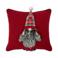 Gnoom kussen met benen rood 40x40cm